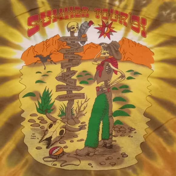 Grateful Dead Bronco Billy 2X-Large Tie Dye T-Shirt - Picture 4 of 4